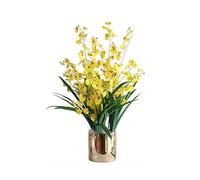 XFZJCHAP Fleurs artificielles Fautes Fleurs Fleur Artificielle avec Vase en céramique, Fleurs artificielles de Soie pour Arrangements de Maisons de Mariage à l'hôtel DÉCORATIONS DÉCORATIVES (Couleur: