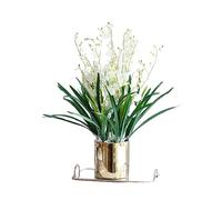 XFZJCHAP Fleurs artificielles Fautes Fleurs Fleur Artificielle avec Vase en céramique, Fleurs artificielles de Soie pour Arrangements de Maisons de Mariage à l'hôtel DÉCORATIONS DÉCORATIVES (Couleur: