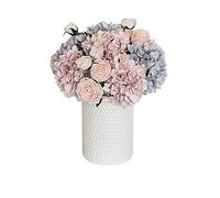 XFZJCHAP Fleurs artificielles Fleurs artificielles Big Hortensia Mythme Home Decorations de Mariage Hôtel Hôtel Hôtes Maison de Salle de Bain Cimetière Fake Flower Pot Dec