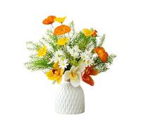 XFZJCHAP Fleurs Fausses extérieures Fleurs artificielles romantiques élégantes Fleurs artificielles Salon Table à Manger entrée Table Basse décoration de Maison Fleurs artificielles extérieures