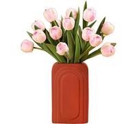 XFZJCHAP Flombes de Fausses extérieures Fleurs artificielles de Salon Décoration de Table Artificielle Tulipe Florale décoration intérieure Set Tire de Fausses Fleurs Fleurs artificielles extérieures