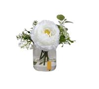 XFZJCHAP Flombes Fausses extérieures Fleurs artificielles réalistes Fausses Plantes Bouquet Table à Manger étude décoration de Salle de Bain Fausse en Verre d'eau décoration Fleurs artificielles