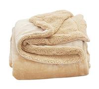 XFZJCHAP Jetez Une Couverture de Couverture Douce de Couette de Courtepointe Lamb Double Couche épaisse Couverture Chaude à la tête de toisse de Toison à vouverture