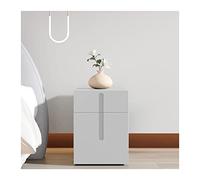 XFZJCHAP Lit de Table de lit de Table de Coffre-Coquette Petite Armoire Ultra-Narrow Chambre à Coucher Armoire de Chevet Flexible Texture Peinture Stand (Blanc 11,8 Pouces)