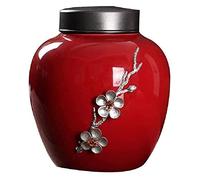 XFZJCHAP Love's Warm Memory Urn CERN Cerra Cremation Urn for Human Ashes Human Keepsake Adult Man Femmes Child Dog Cat Pet à la Main Fabriqué Columbarium Burial Coffin Cercin Decorative Tank