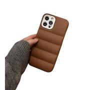 XFZJCHAP Luxury Matte The Puffer Base pour iPhone 14 13 12 11 Pro Plus XS Max XR 7 8 Down Jacket Mobile Phone Shell Soft Silicone, Y4, pour iPhone 14 Plus