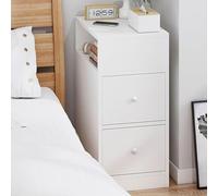 XFZJCHAP Nightstand, Mini-Petit casier Ultra-Narrow D Table d'appoint de Table avec 2 tiroirs et Assemblage de l'opter