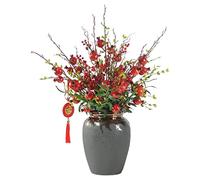 XFZJCHAP Orchidées Fleurs artificielles Fleurs artificielles Mousse en Plastique Pomegranate Fruit Fausses Fleurs Party Décor de Mariage Plant Arrangement de Flor