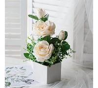 XFZJCHAP Plantes de Fleurs artificielles en Pot Fausse Ornements en Pot Fleuris