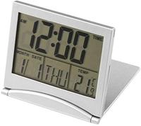 XFZJCHAP Rédacteur Alarme Ultra-Thin Electronic Alarm de Voyage Horloge de Voyage Multifonction LCD numérique Grand écran Pliant de la température de la température de la température Date d'heure