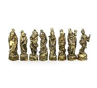 XFZJCHAP Sculptures décor purs Mini Huit immortels Pendentif Porte-clés de travoue