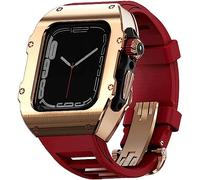 XFZJCHAP STRAPE DE CASSION DE CASSION FLUORINE RM VOIR RM en acier inoxydable ， pour une bande d'exercice de choc en titane 49 mm pour les femmes et les hommes ， pour Iwatch 8 49 mm