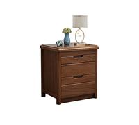 XFZJCHAP Table d'appoint de lit de Style Chinois en Bois Armoire de ranget de Rangement Salon étagère de lit de Chambre à Coucher Petite Armoire 2 tiroirs Stand (S17.71n)