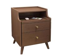 XFZJCHAP Table de Chevet avec tiroirs de Nuit à Chambre à Coucher rétro Mini-casier Ultra étroit en Bois Massif en Bois D