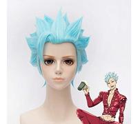 XFZJCHAP The Seven Deadly Sins Fox's Sin of Greed Ban Court résistant à la Chaleur Cosplay Halloween Cheveux synthétiques + Bonnet de Perruque A (Couleur : A)