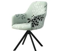 XGANGM Extensible Housse de Chaise avec Accoudoirs Imprime Housse de Fauteuil Scandinave Lot de 4/6/2 Couvre Chaise Salle à Manger Couverture Chaise pour Restaurant Bar Cuisine,Flower 3,1PCS