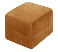 XGANGM Extensible Housse de Pouf Carré Velours Housse de Protection pour Repose-Pieds Housse Ottomane Cover Couverture de Tabouret 45x45/50x50cm pour Salon Chambre,L,40x40cm