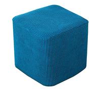 XGANGM Extensible Housse de Pouf Rond Housse de Ottomane Moderne Housse de Pouf Tabouret de Rangement Rond Housse de Repose-Pieds élastique Housse Protection,Green a,2PCS 35x35cm