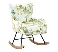 XGANGM Housses de Fauteuil à Bascule avec Accoudoirs Rocking Chair Slipcovers Housses Fauteuil Allaitement HoussesChaise à Bascule Scandinave pour Coucher Salon Balcon Fauteuil à Bascule,#1,1PC