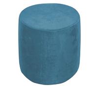 XGANGM Rond Housse de Pouf Extensible Rond 31x38/36x44cm Velours Housse Ottoman Cover Petit Housse Tabouret de Rangement Housse de Protection pour Repose Pieds pour Salon,Peacock Blue,34x37cm