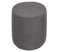 XGANGM Rond Housse de Pouf Extensible Rond 31x38/36x44cm Velours Housse Ottoman Cover Petit Housse Tabouret de Rangement Housse de Protection pour Repose Pieds pour Salon,Dark Grey,37x42cm
