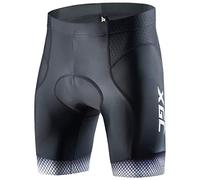 XGC Short de cyclisme pour homme avec rembourrage en éponge 4D haute densité haute élasticité et respirant, gris, M