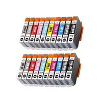 XGdEKA 10 20 30 40 50PCS PFI 300 PFI300 Carrie DE Couleur COULET(PFI-300-20pcs 2set)