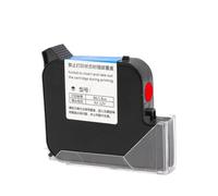 XGdEKA 25 Cartouche d'encre 4 mm Compatible avec imprimante Portable Eco Solvent Invisible Ink 600DPI Portable Expire Date Compatible avec Les imprimantes Standard(25.4mm Blue)