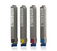 XGdEKA 4 Cartouches de Toner compatibles Compatible avec 9650 9850 9600 9800 C9600 C9800 C9650 C9850 C9800N C9600H(42918913-16)