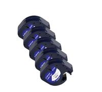 XGdEKA 5PCS 10PCS 12 mm LT TAPEL Compatible avec 91201 91331 12267 91202 91200 Tapes d'étiquette Compatible avec l'imprimante d'étiquette LT100H(5PK Black on White)