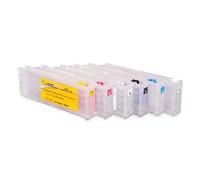 XGdEKA 6COLOR 700ML T7251 T725A CARTRIDGES VIDES REMPLILLables compatibles avec EPN F2000 F2100 F2130 F2140 F2150 F2160 Les imprimantes incluent la Puce(6PCS 1K 1C 1M 1Y 2WT)