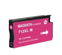XGdEKA 712 712xl Remplacement de la Cartouche à Encre avec Une Puce Stable Compatible Compatible avec DesignJet T230 T210 T250 T630 T650 Imprimantes(Magenta)