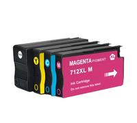 XGdEKA 712 712xl Remplacement de la Cartouche à Encre avec Une Puce Stable Compatible Compatible avec DesignJet T230 T210 T250 T630 T650 Imprimantes(BK C M Y)