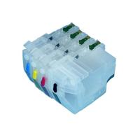 XGdEKA Cartouche à Encre Rechargeable LC421 LC421XL avec Puce jetable Compatible avec DCP-J1050DW DCP-J1140DW DCP-J1800DW MFC-J1010DW Printer(LC421XL)