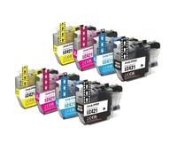 XGdEKA Cartouche d'encre Compatible Compatible avec LC421 421 Compatible avec imprimantes DCP-J1050DW DCP-J1140DW DCP-J1800DW MFC-J1010DW(2BK-2C-2M-2Y)