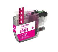 XGdEKA Cartouche d'encre Compatible Compatible avec LC421 421 Compatible avec imprimantes DCP-J1050DW DCP-J1140DW DCP-J1800DW MFC-J1010DW(1PCS Magenta)
