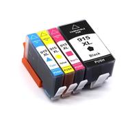 XGdEKA Cartouche d'encre Couleur Compatible Compatible avec imprimante, 4 Paquets, 915XL 919XL 915 919 XL, Compatible avec OfficeJet Pro 8010 8023 8025 8022 8010 8012 8015 8018 8028(1SET)