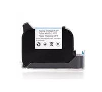 XGdEKA Cartouche d'encre de Remplacement 1PCS Compatible avec JS12 JS12M Imprimante Portable 600dpi 12. Encre Eco Solvant à Sec 7 mm Compatible avec Les imprimantes à Jet d'encre Thermique(Black)