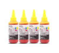 XGdEKA Kit de Recharge à l'encre de Colorant 100 ML Compatible avec MX722 MX922 MG6420 IX6820 MG5420 MG5422 MG5520 MG5522(4 Yellow - 100ML)