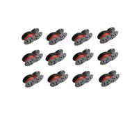 XGdEKA Lot de 5 à 10 Rubans Compatible avec Machine à écrire compatibles avec Olympia GR24BR, Double Paquet DIN 2103 DIN 32755, Noir et Rouge, 12,7 mm x 5,5 m(12 Pcs)