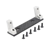 Xgdsnly 1 Ensemble Support Servo Voiture RC Métal Bracket Montage Axle avant Contrôle Amélioré Compatibilité Voiture Télécommandée Adaptée à et Ut, Argent