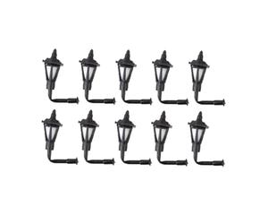 Xgdsnly 10 Pièces Lampe Murale Miniature Modèle Chemin de Fer Ornement Paysager Micro Apparence Classique Européen Convient pour Projet Maquette, Échelle 1/150