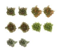 Xgdsnly 10 Touffes D'herbe Miniatures à Monter Soi-même pour La Décoration de Voies Ferrées Miniatures et de Plateaux de Jeu En Sable, Couleur mélangée