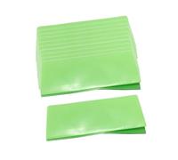 Xgdsnly 100 Pièces Gaine Thermorétractable Tube Rétractable Manchon Isolant Enveloppe de Batterie En PVC Isolant Approprié pour Bricolage et Protection de Câb, Vert