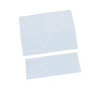 Xgdsnly 100 Pièces Gaine Thermorétractable Tube Rétractable Manchon Isolant Enveloppe de Batterie En PVC Isolant Approprié pour Bricolage et Protection de Câb, Blanc