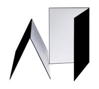 Xgdsnly 2 Pièces Réflecteur de Lumière Photographie Support Diffuseur Carton Pliant Papier Robuste Pratique Convient Accessoires Bijoux Alimentation Utilisati, Noir Blanc Argent, A4