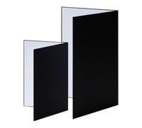 Xgdsnly 2 Pièces Réflecteur de Lumière Photographie Support Diffuseur Carton Pliant Papier Robuste Pratique Convient Accessoires Bijoux Alimentation Utilisati, Noir Blanc Argent, A4 43