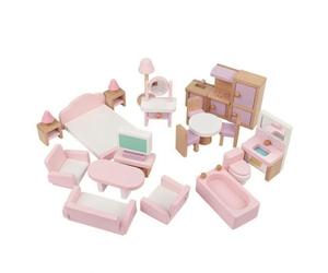 Xgdsnly 22 Piè Meubles Poupée | Peinture à l'eau Sécurisée, Style Pastel Coloré, Acsoires Poupée, pour Chambre d'enfant, Enfants