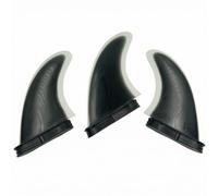 Xgdsnly 3 Pièces Jeu D'ailerons Surf Renforcé Aileron Stable Dérive pour Surfeurs , Noir , G3/S