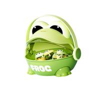 Xgdsnly 30 Pièces Jumping Frogs Jouets Éducatifs pour Enfants Doigts Pressés Rebondissants En Matériau PP avec Boîte de Rangement Pratique Adaptés Aux, Vert